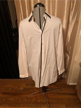 j ferrar super slim dress shirt J. FERRAR SUPER SLIM FIT Men's sz 15.5 32/33 Button-Front DRESS SHIRT